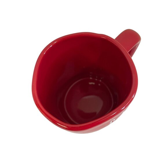 RAE Dunn Coffee Ceramic Mug Artisan Jar Red Be Mine 5.25"W x 3.25"L x 4.5"H - Picture 6 of 7